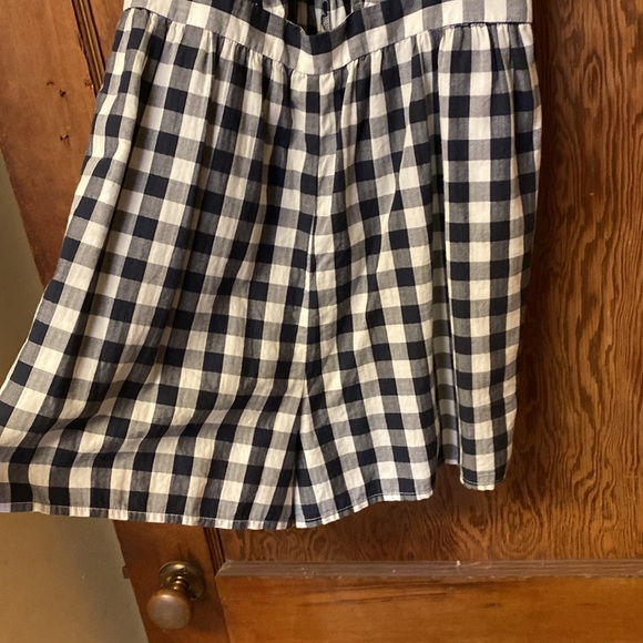 Blue Gingham Romper - Picture 3 of 4